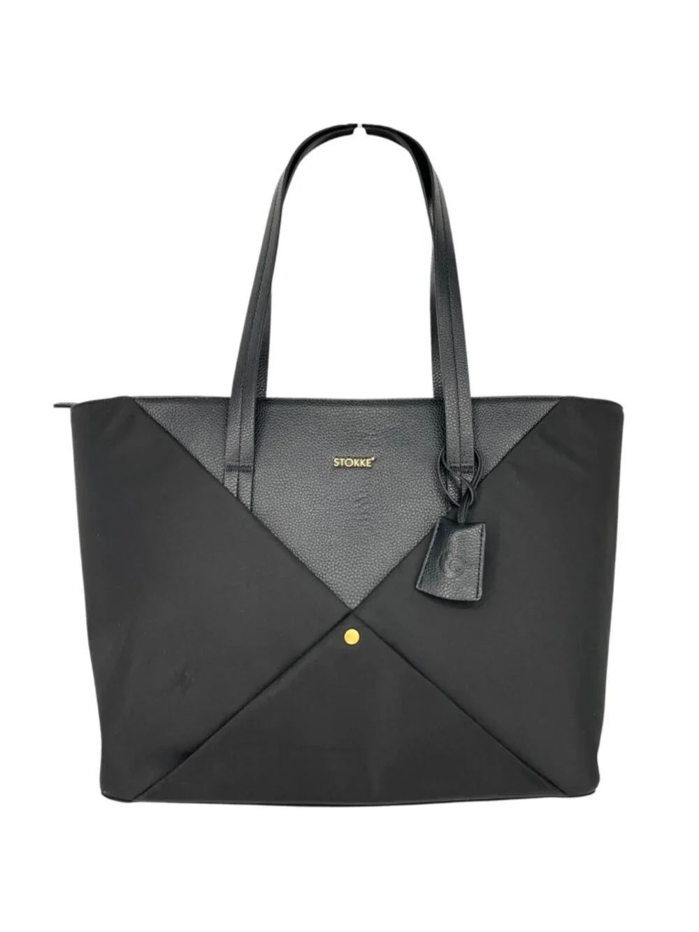 Stokke Explory X Signature Changing Bag Signature Black Faux Leather Nylon